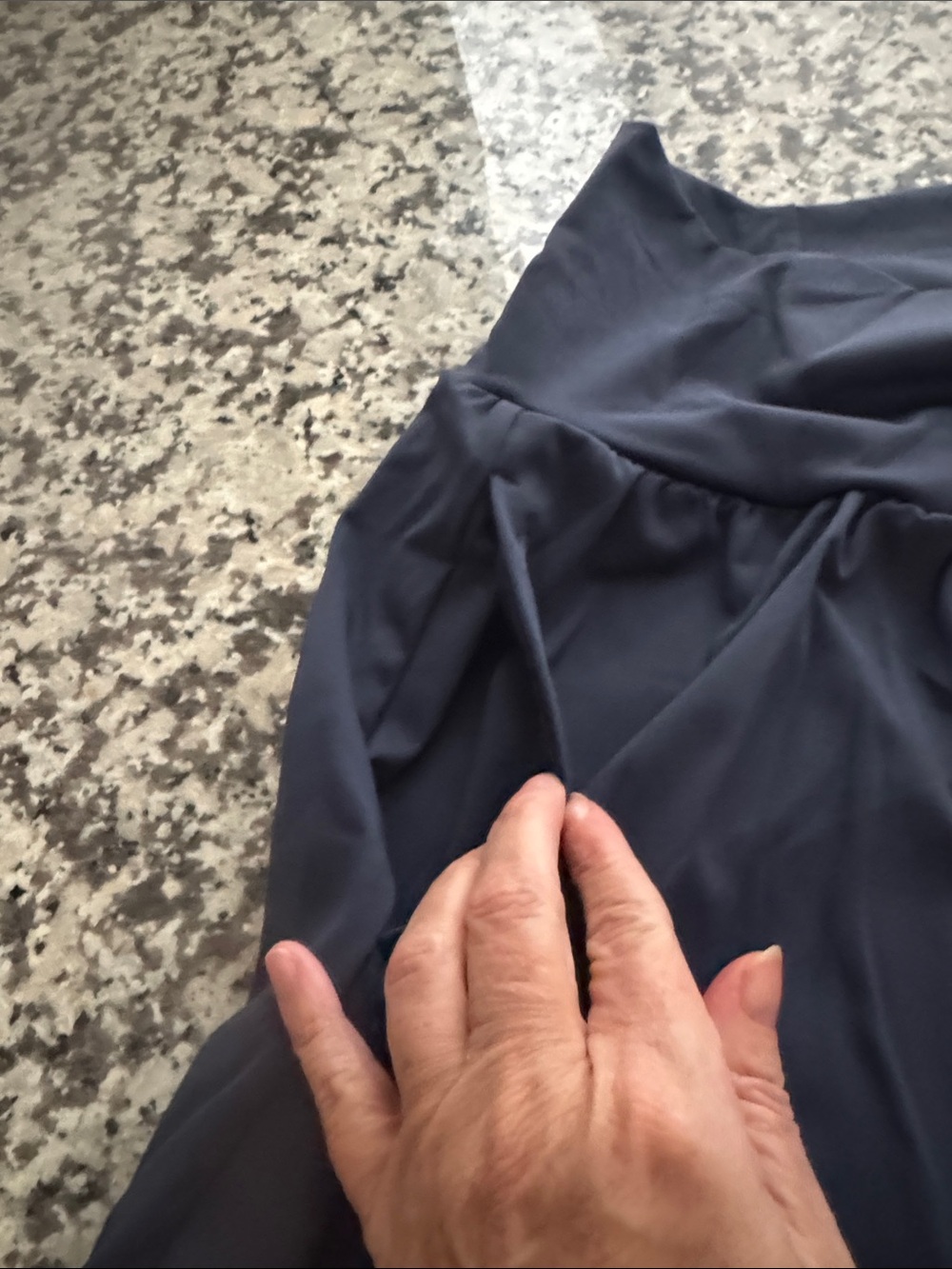 HALARA High-Waist Athletic Shorts — Charcoal Blue - Picture 11 of 11